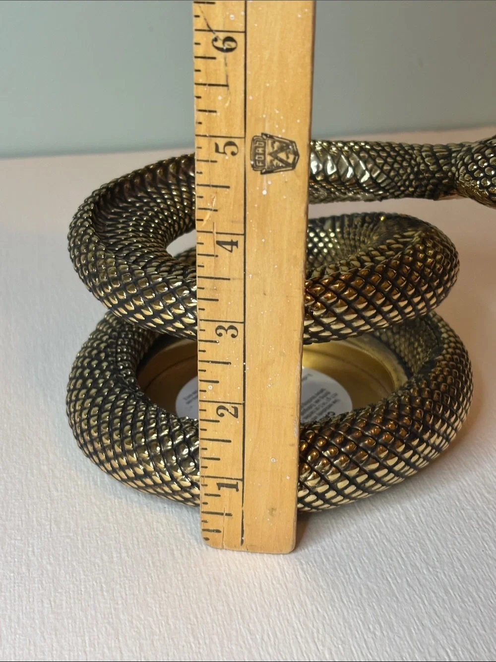 Bath & Body Works 2024 Halloween Coiled Snake 3 Wick Candle Holder